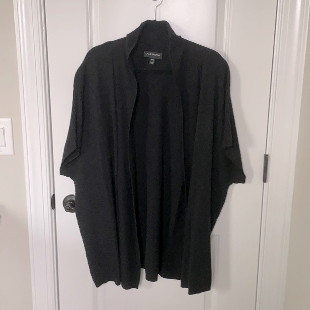 PLUS SIZE LANE BRYANT SHORT SLEEVE OPEN CARDI 4X